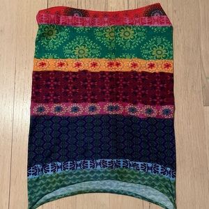 Multipatterned Tube Top/ Head Scarf